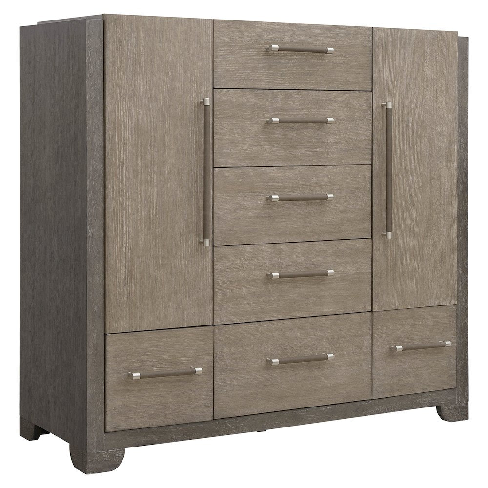 Pulaski Anderson Park Moose Trail And Frontier Brown 5 Drawer Master Chest