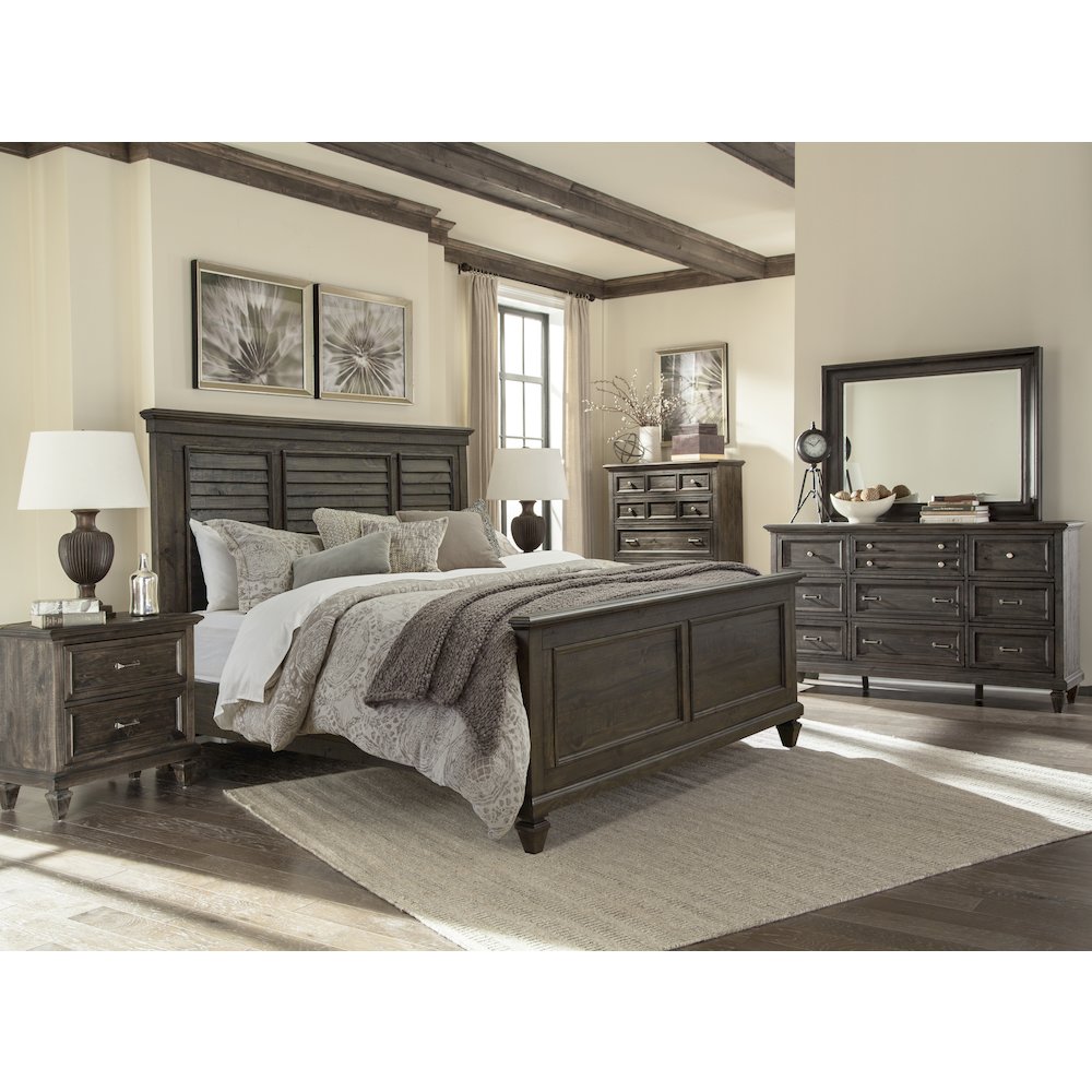 Calistoga Weathered Charcoal Drawer Nightstand