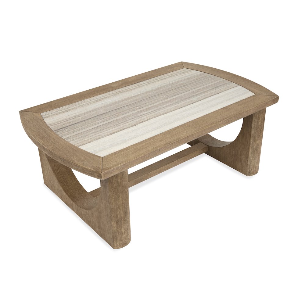 Bradford Riverbed Beige Rectangular Cocktail Table