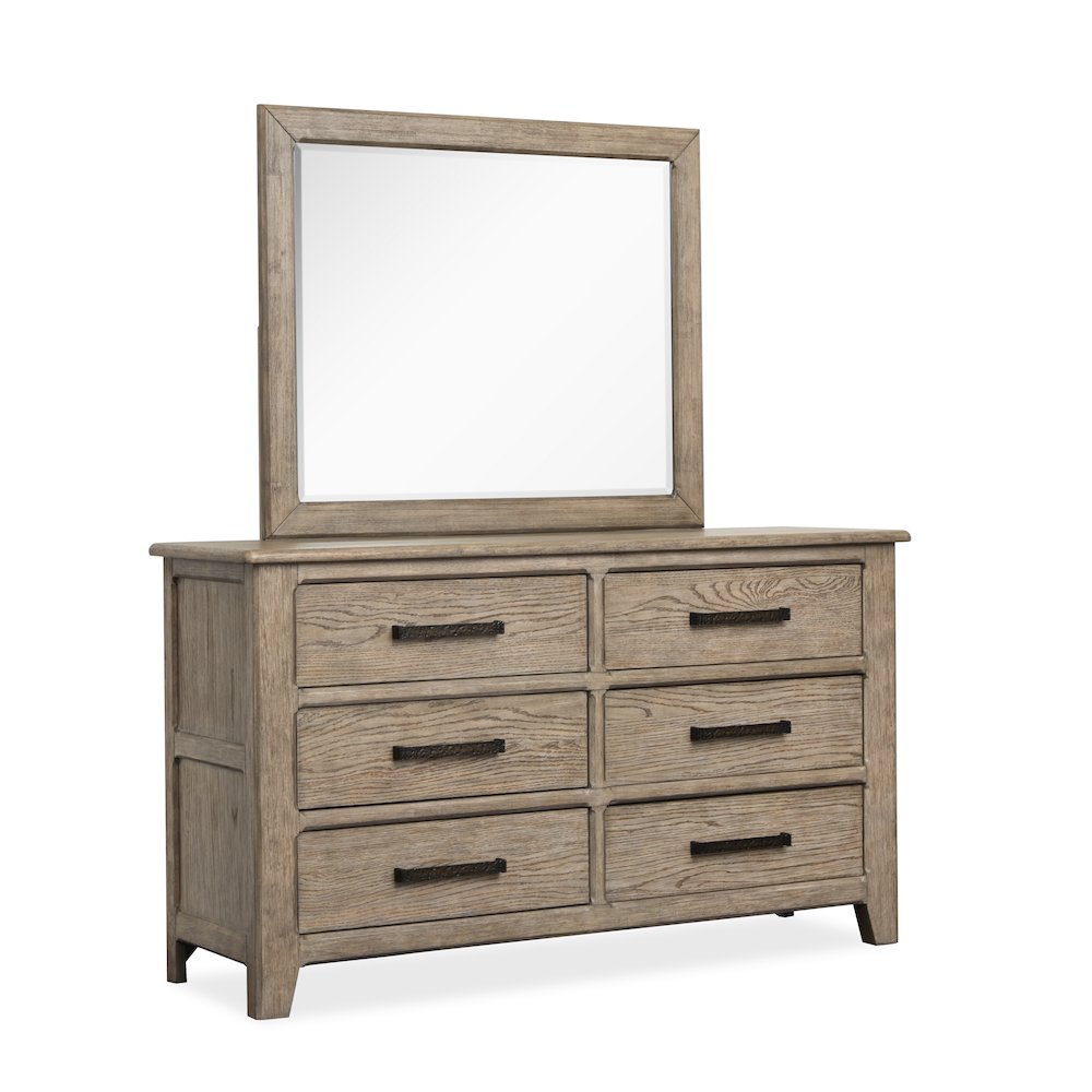 Claremont Smokey Taupe Dresser With Landscape Mirror