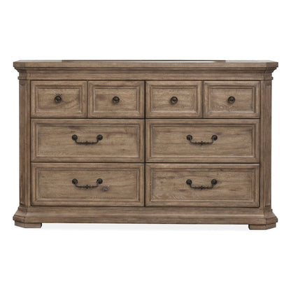 Adler Court Florentine Walnut Drawer Dresser