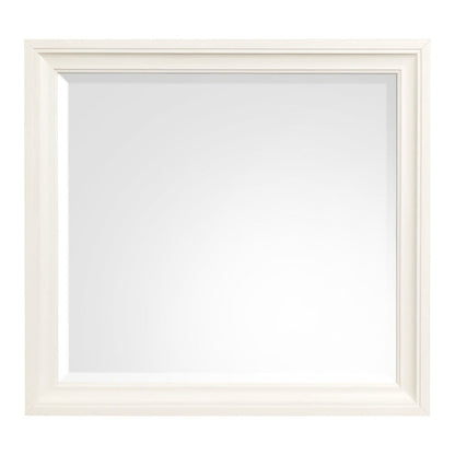 Kingston Whisper White And Cerused Nutmeg Drawer Dresser With Landscape Mirror