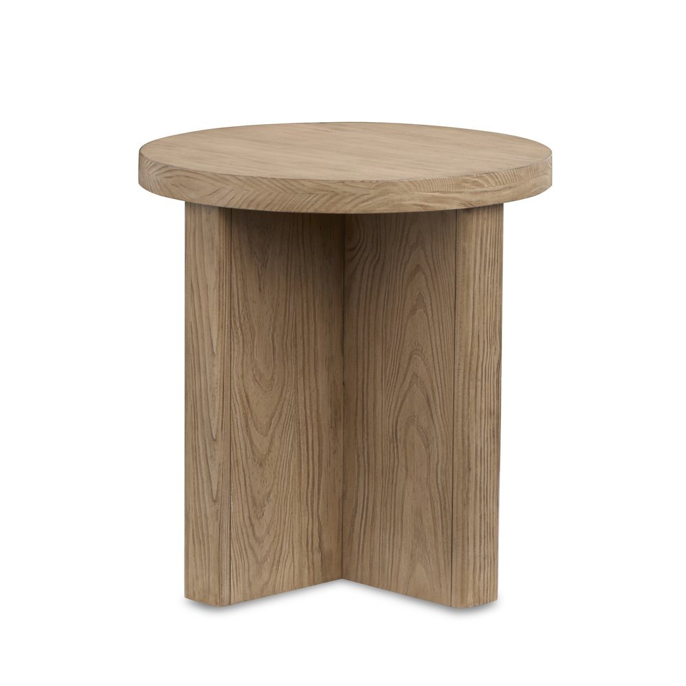 Hayden Golden Oat Round End Table