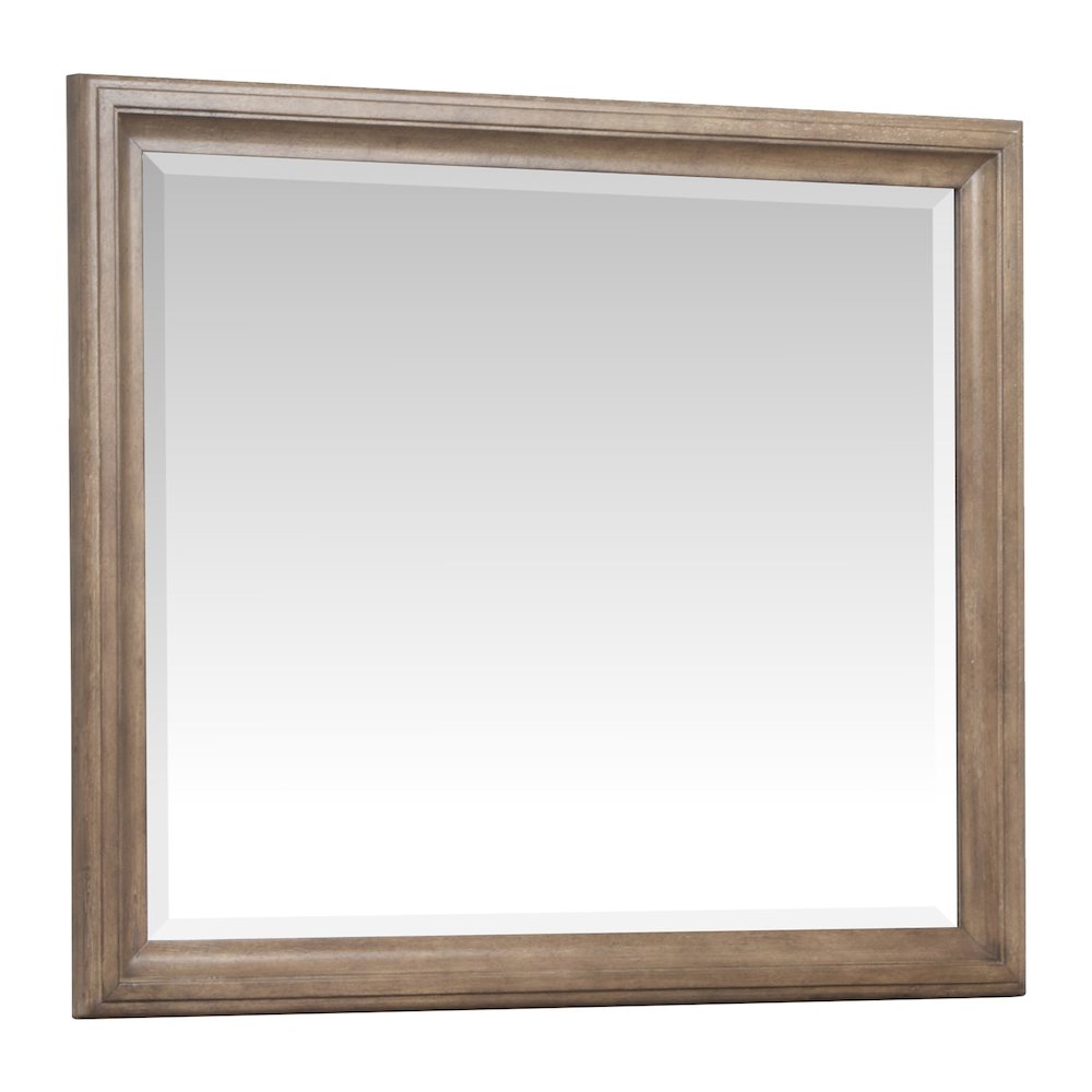 Adler Court Florentine Walnut Drawer Dresser With Landscape Mirror