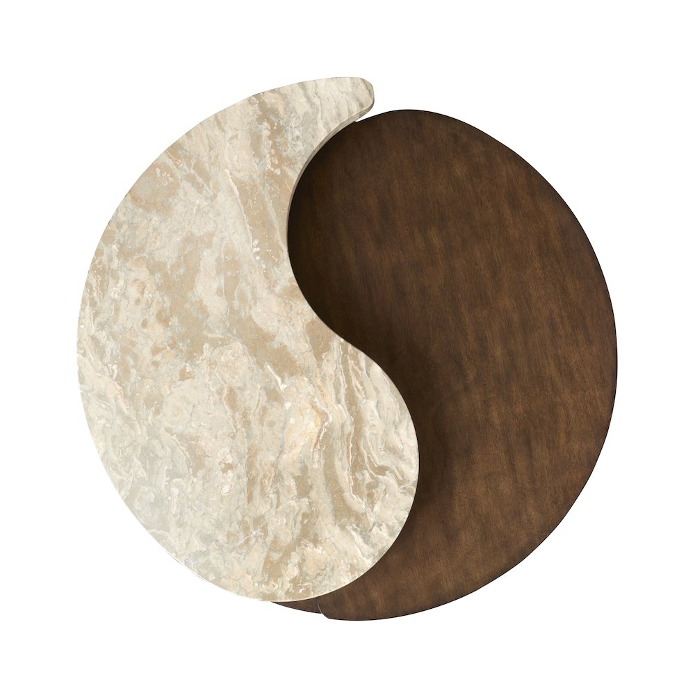 Mcpherson Burnt Umber Round Cocktail Table With Casters