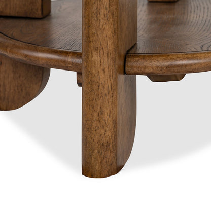 Tanner Tawny Brown Round End Table