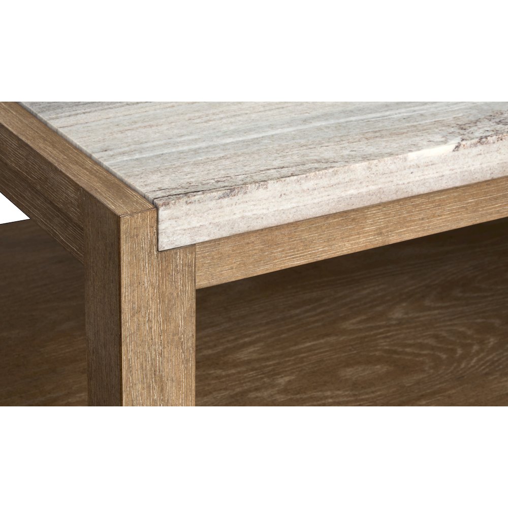 Plum Creek Sierra Brown Rectangular Cocktail Table With Casters