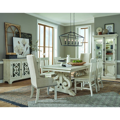 Bronwyn Alabaster And Toasted Nutmeg Dining Cabinet
