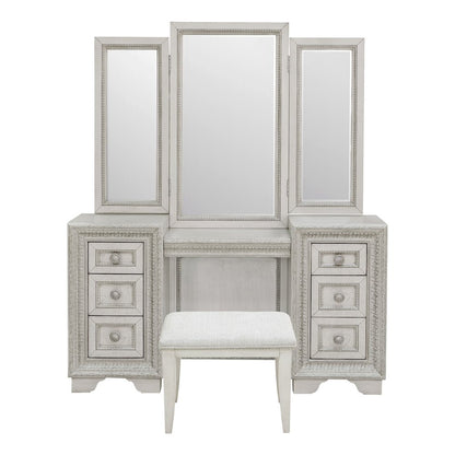 Pulaski Camila Creamy White Vanity Set