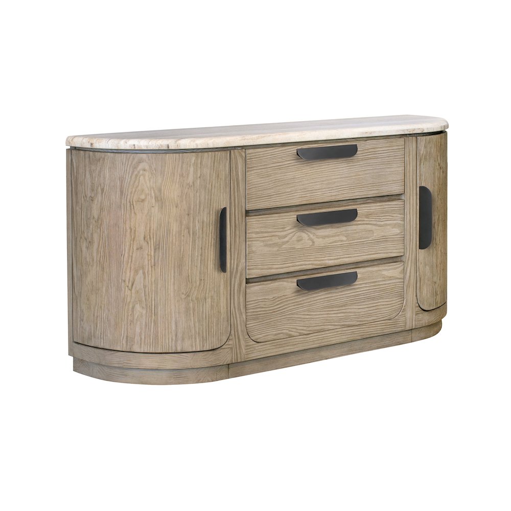 Braelyn Dorian Grey Stone Top Buffet
