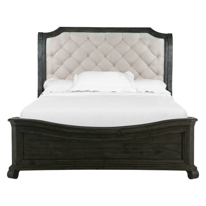 Bellamy Peppercorn Queen Sleigh Bed