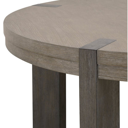 Pulaski Anderson Park Moose Trail And Frontier Brown Round Dining Table