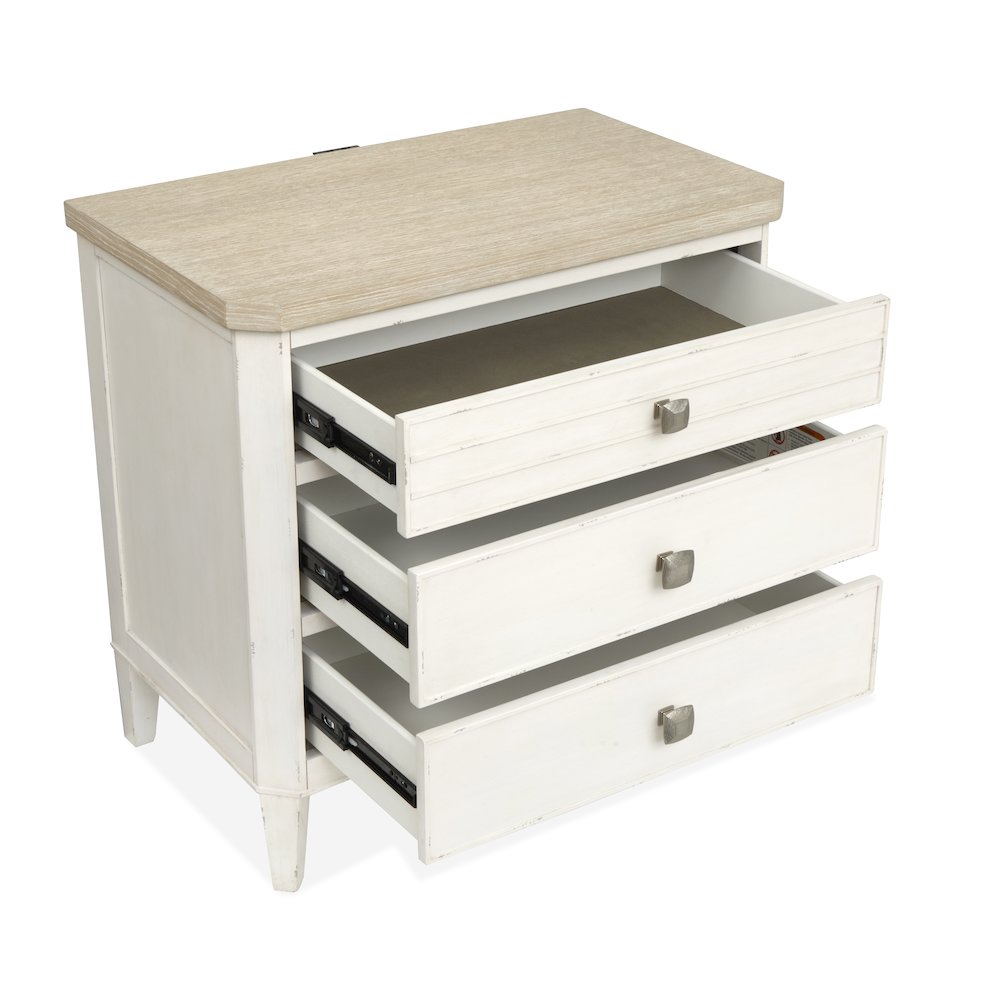 Echo Isles Sea Pearl And Driftwood Drawer Nightstand