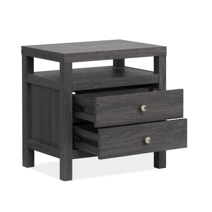 Merrifield Raisin Black Drawer Nightstand