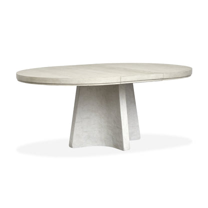Lorelei Misty Cloud Extendable 54" Round Dining Table