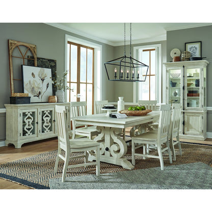Bronwyn Alabaster And Toasted Nutmeg Dining Cabinet