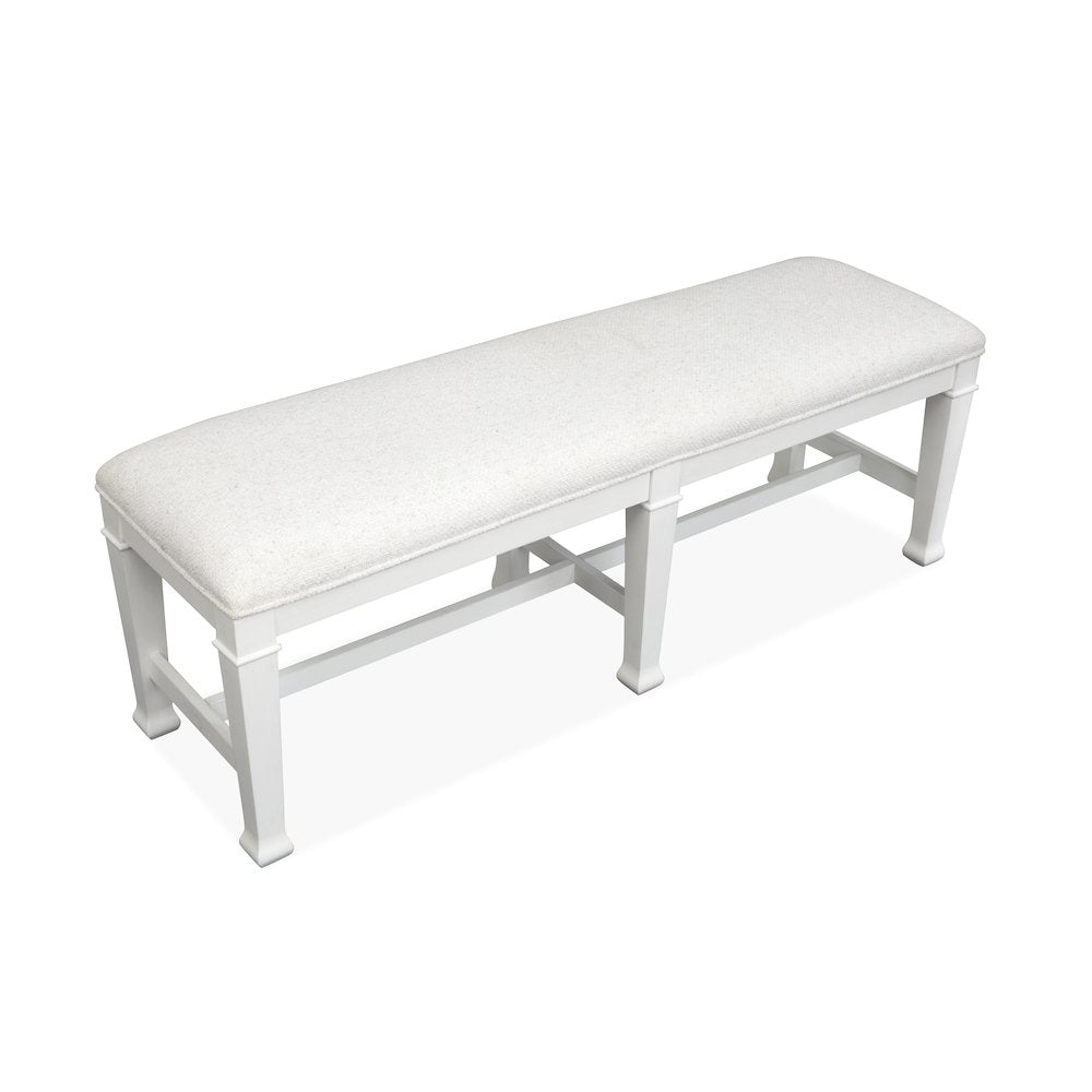 Kingston Whisper White And Cerused Nutmeg Bench