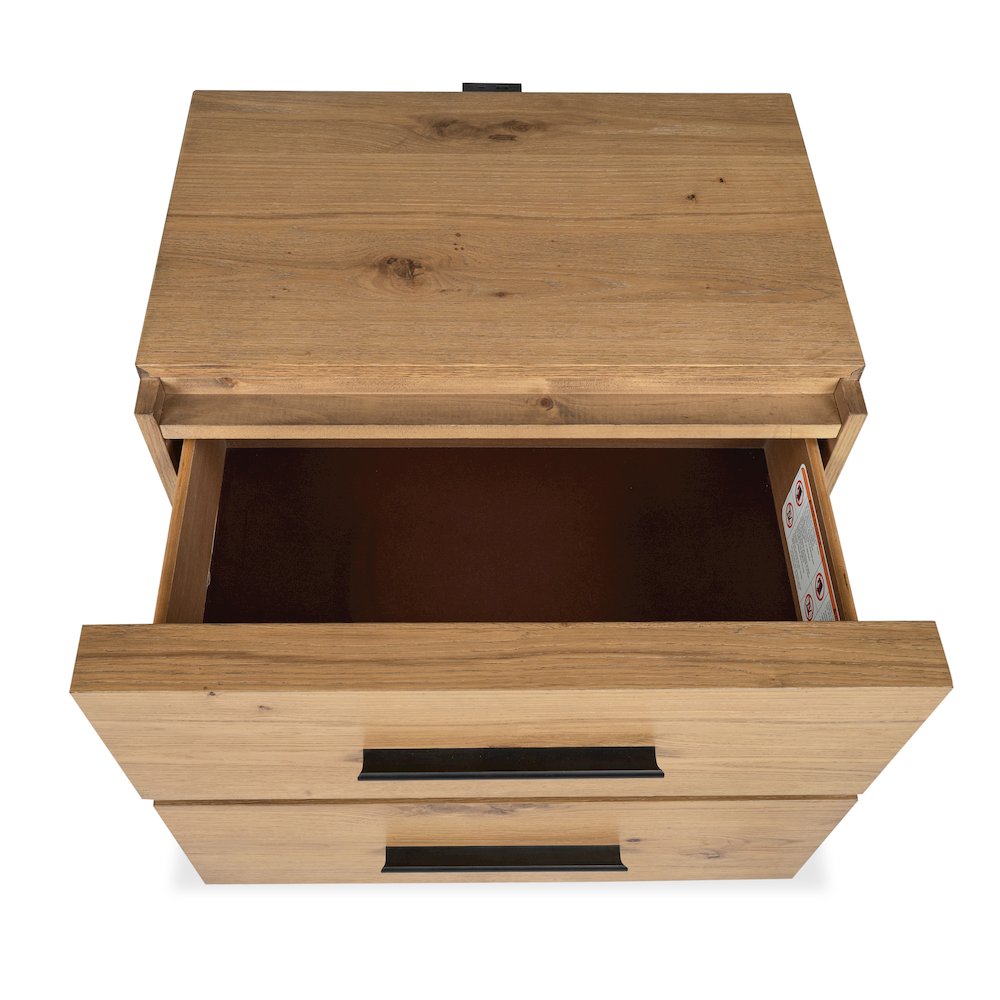 Davenport Rustic Caramel Drawer Nightstand