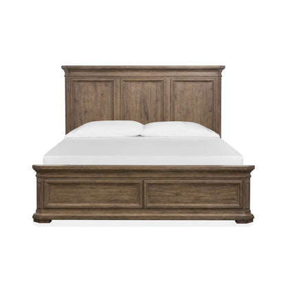 Adler Court Florentine Walnut Queen Panel Bed