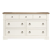 Kingston Whisper White And Cerused Nutmeg Drawer Dresser