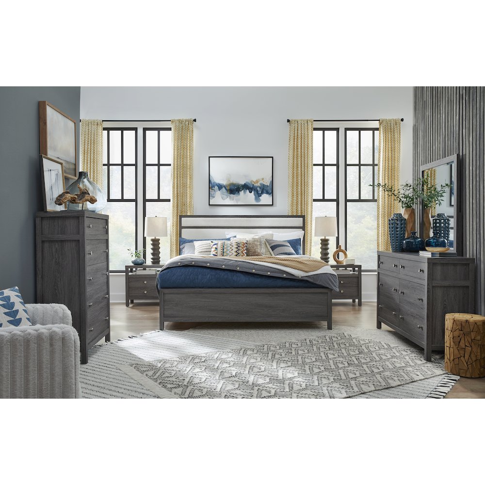 Merrifield Raisin Black Drawer Nightstand