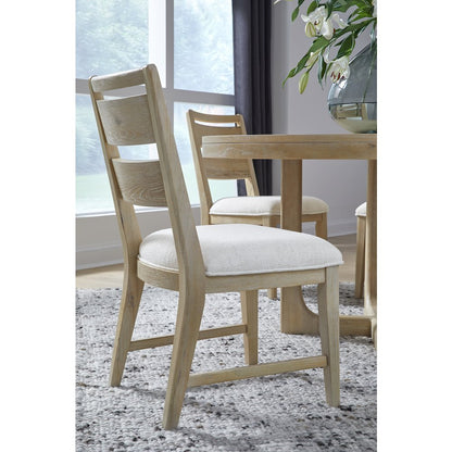 Somerset Butternut Upholstered Side Chair Two Pack