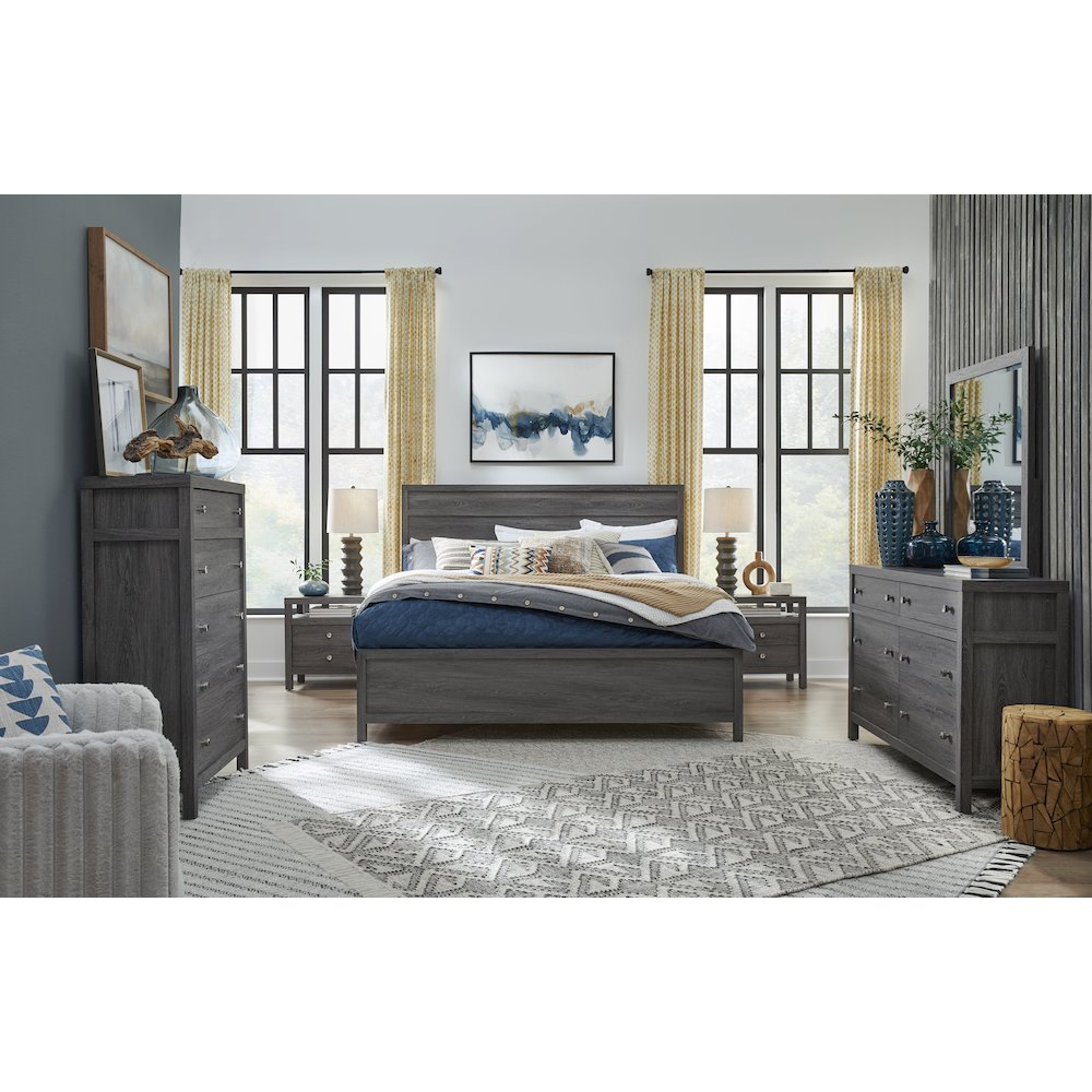 Merrifield Raisin Black Drawer Nightstand