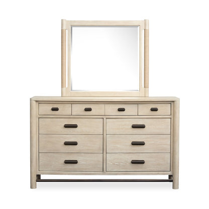 Sunset Cove Sanibel Brown Drawer Dresser With Landscape Mirror