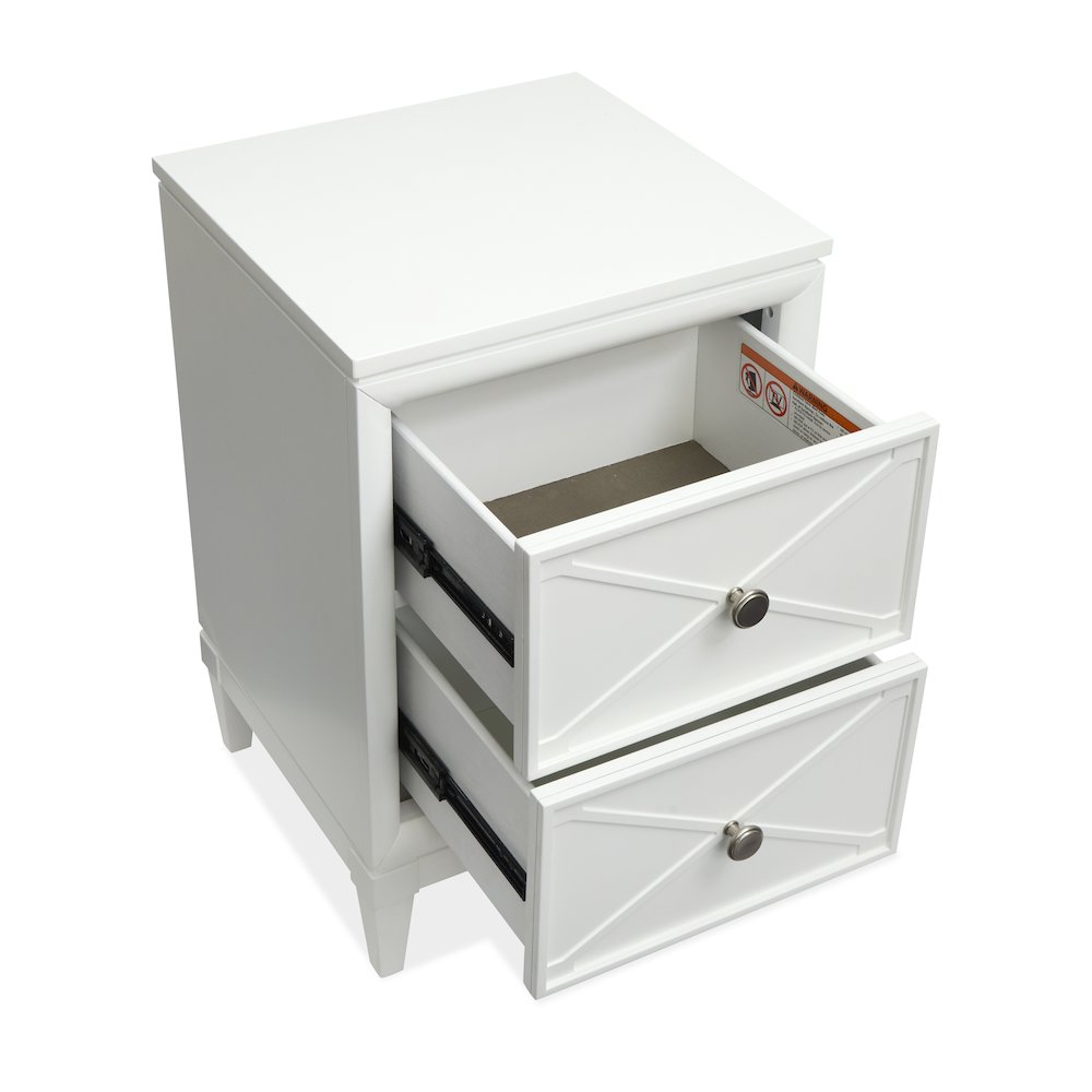 Springhouse Whisper White Drawer Nightstand
