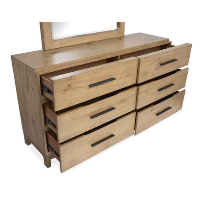 Davenport Rustic Caramel Double Drawer Dresser