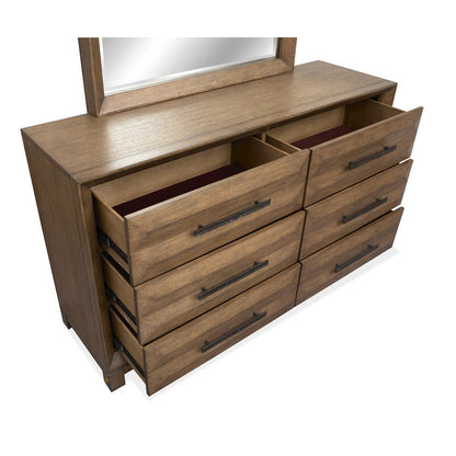 Callisto Bourbon Brown Double Drawer Dresser