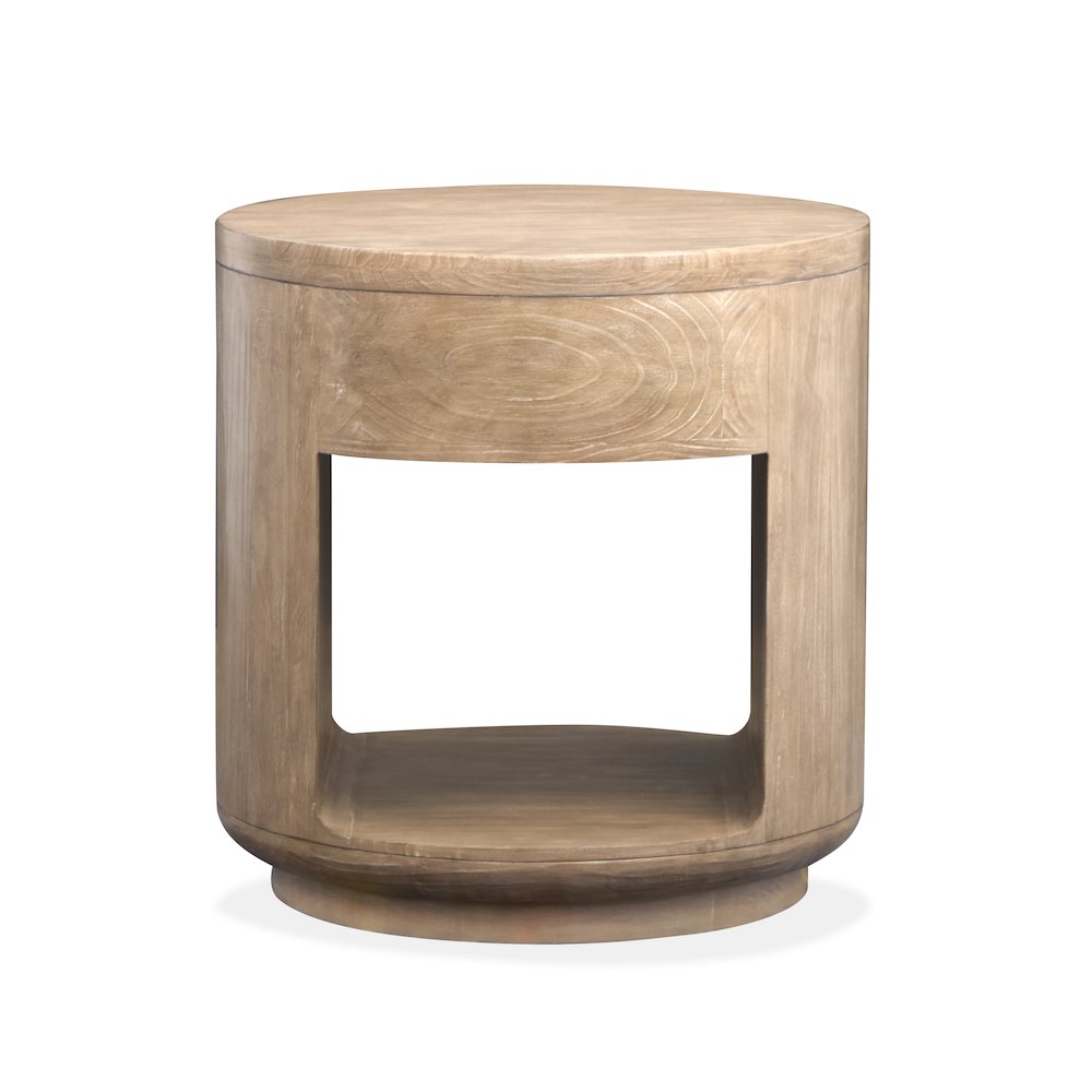Sanford Chateau Brown Round End Table