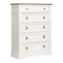 Kingston Whisper White And Cerused Nutmeg Drawer Chest