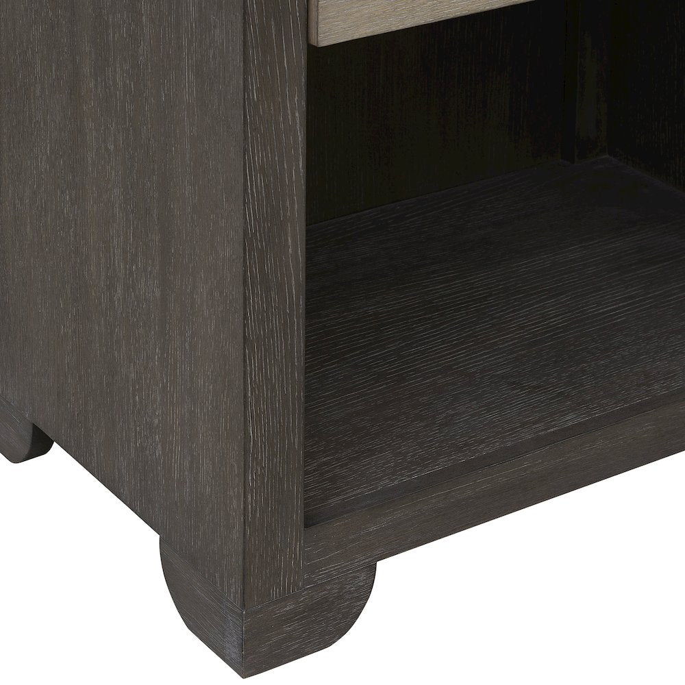 Pulaski Anderson Park Moose Trail And Frontier Brown Open Nightstand