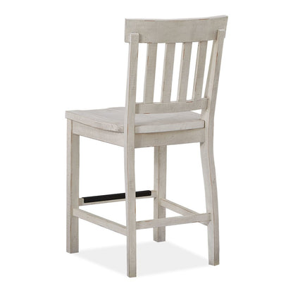 Bronwyn Alabaster And Toasted Nutmeg Counter Chair Two Pack