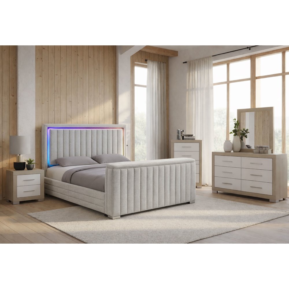 Elias/Emma Tv Fb Natural Queen Bed Group