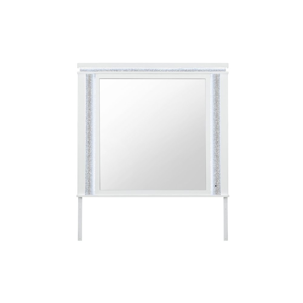 Alina White Mirror With Led