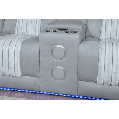 U8000 Grey P2 Sectional With Led