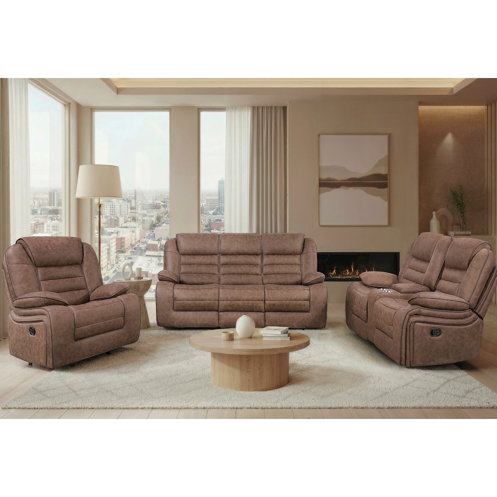 U2250 Brown Glider Recliner