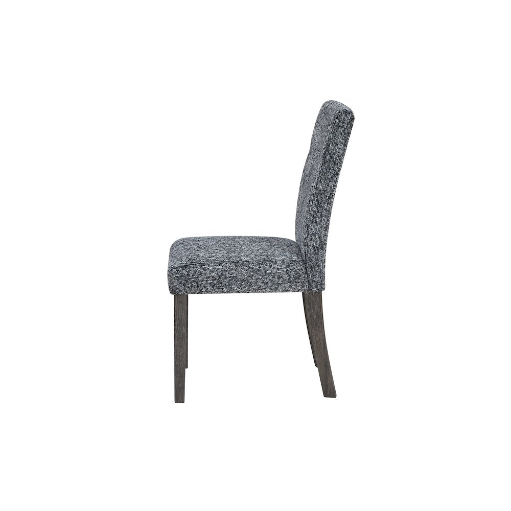 D86 Grey Dining Chair With Brown Legs