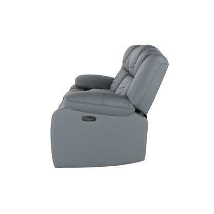 U7069 Grey 10 Pwr Con Rec Loveseat With Led And Immersive Sound