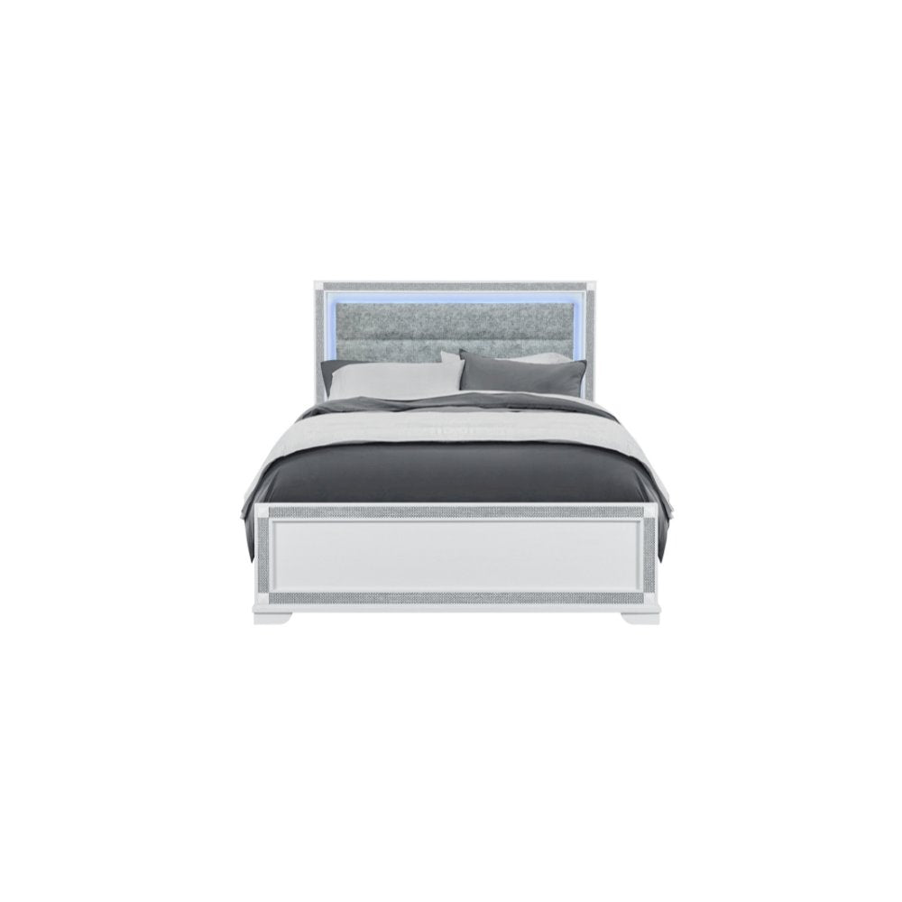Soleil White Queen Bed