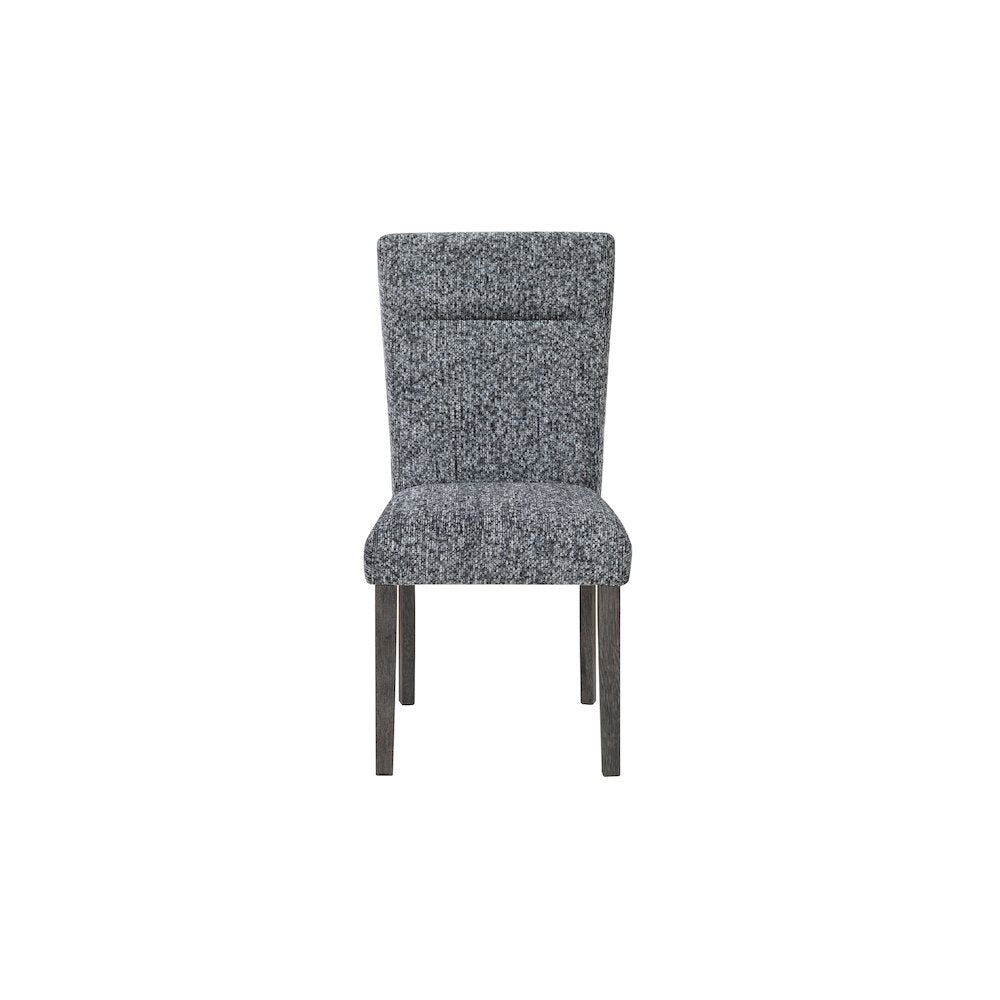 D86 Grey Dining Chair With Brown Legs