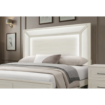 Clara Beige Full Bed With Led