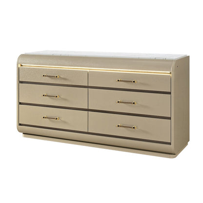 Genesis Gold Dresser With Led