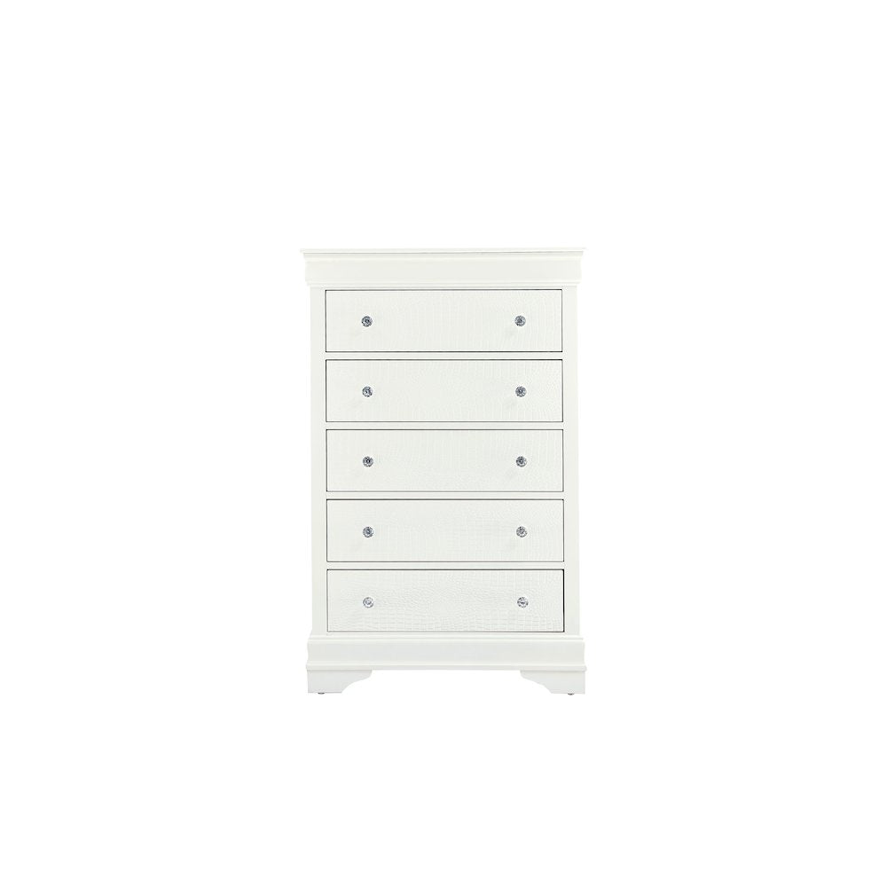 Pompei Metallic White Chest