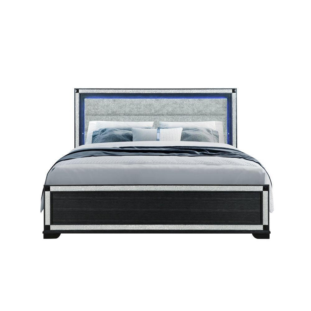 Soleil Charcoal King Bed