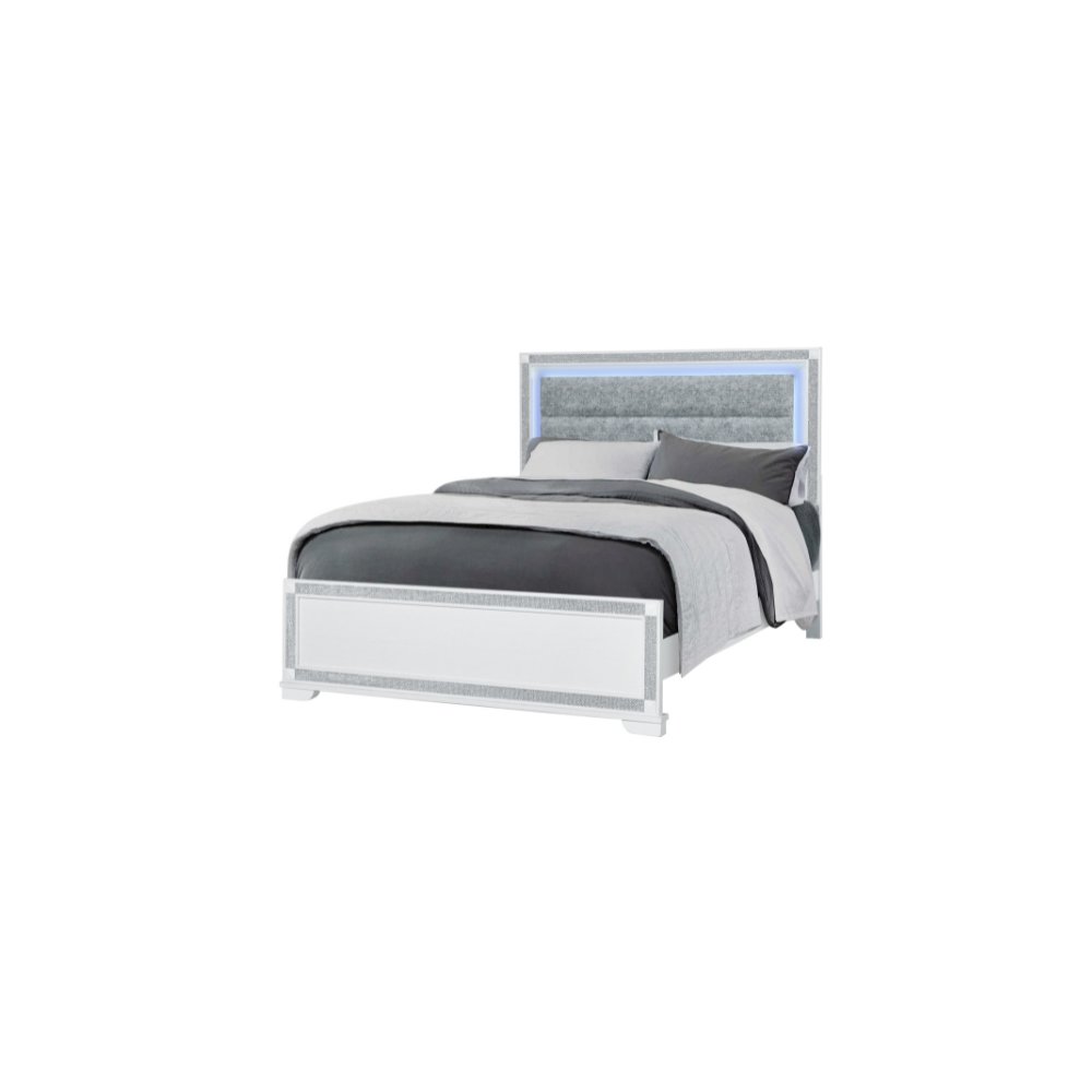 Soleil White Queen Bed