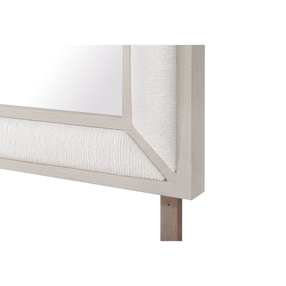 Clara Beige Upholstered Mirror
