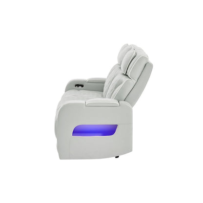 U8611 Blanche Silver Pwr Rec Sofa With Phr And Led